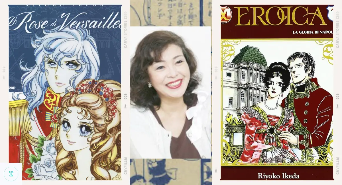 Autora Riyoko Ikeda, nascida em Osaka, Japão, no dia 18 de dezembro de 1947, é uma mangaká renomada e cantora soprano que conquistou o coração de milhões de leitores ao redor do mundo com suas obras épicas e personagens cativantes.