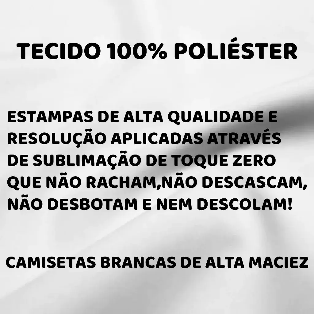 Detalhes informativos sobre o tecido 100% poliéster e a estampa duradoura da Camiseta Anime Claymore Teresa Do Sorriso Aparente Unissex, garantindo aos fãs um conforto absoluto e toque zero para carregar a essência da lendária guerreira em todas as batalhas do dia a dia sem desbotar.